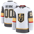 Custom V.Golden Knights Fanatics Away Premium Jersey - White Stitched American Hockey Jerseys
