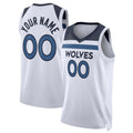 Custom M.Timberwolves Unisex 2022-23 Swingman White Stitched Basketball Jersey
