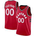 Custom T.Raptors Swingman Jersey Icon Edition Red Stitched Basketball Jersey